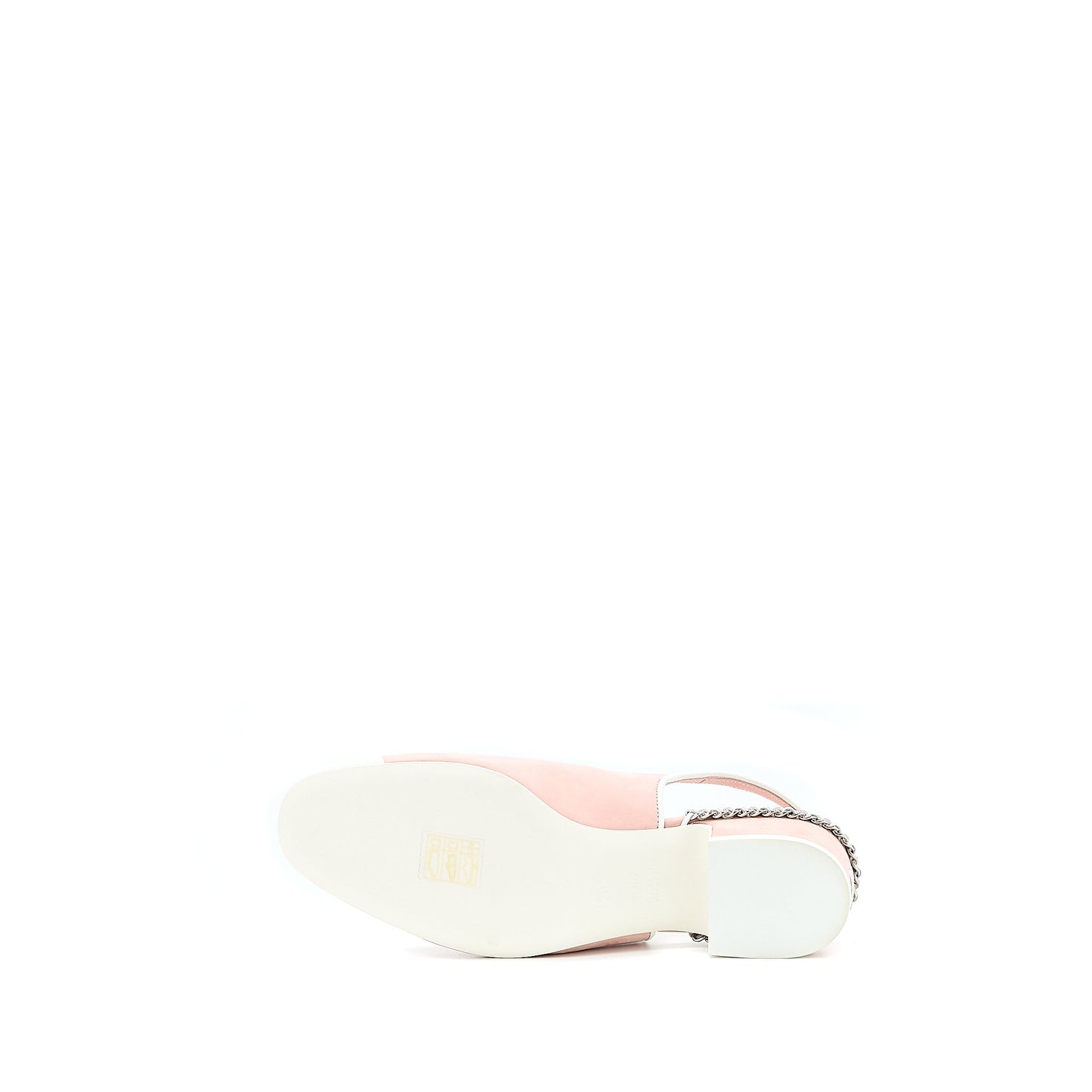 Chanel Size 35.5 Slingback Heel Suede/Patent Pink/White SHW