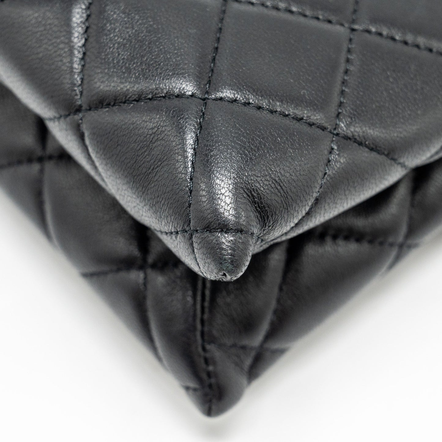 Chanel Coco Charms Quilted Pouch Bag Lambskin Black GHW