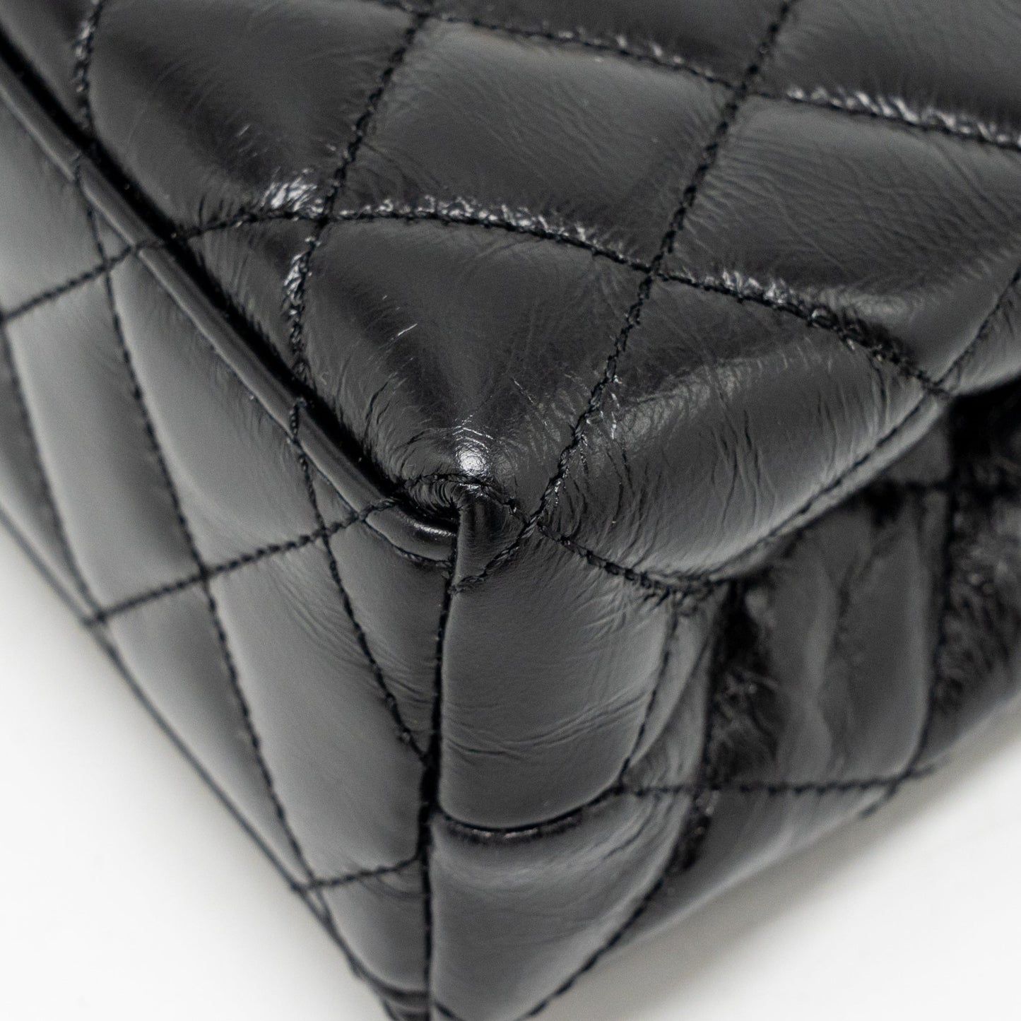 Chanel mini kelly shopping tote bag calfskin black GHW (Microchip)