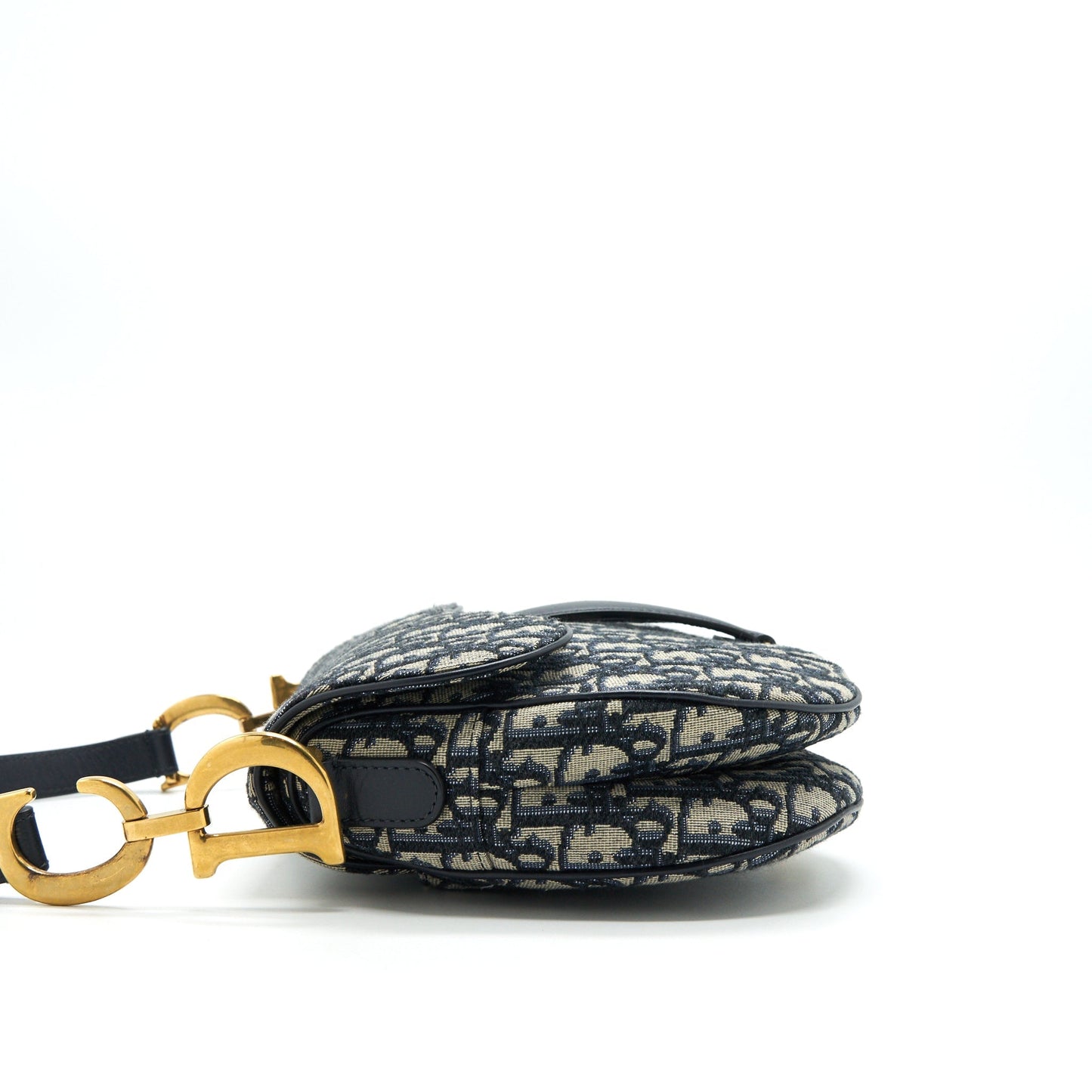 Christian Luxury Dior Oblique Medium Saddle Bag