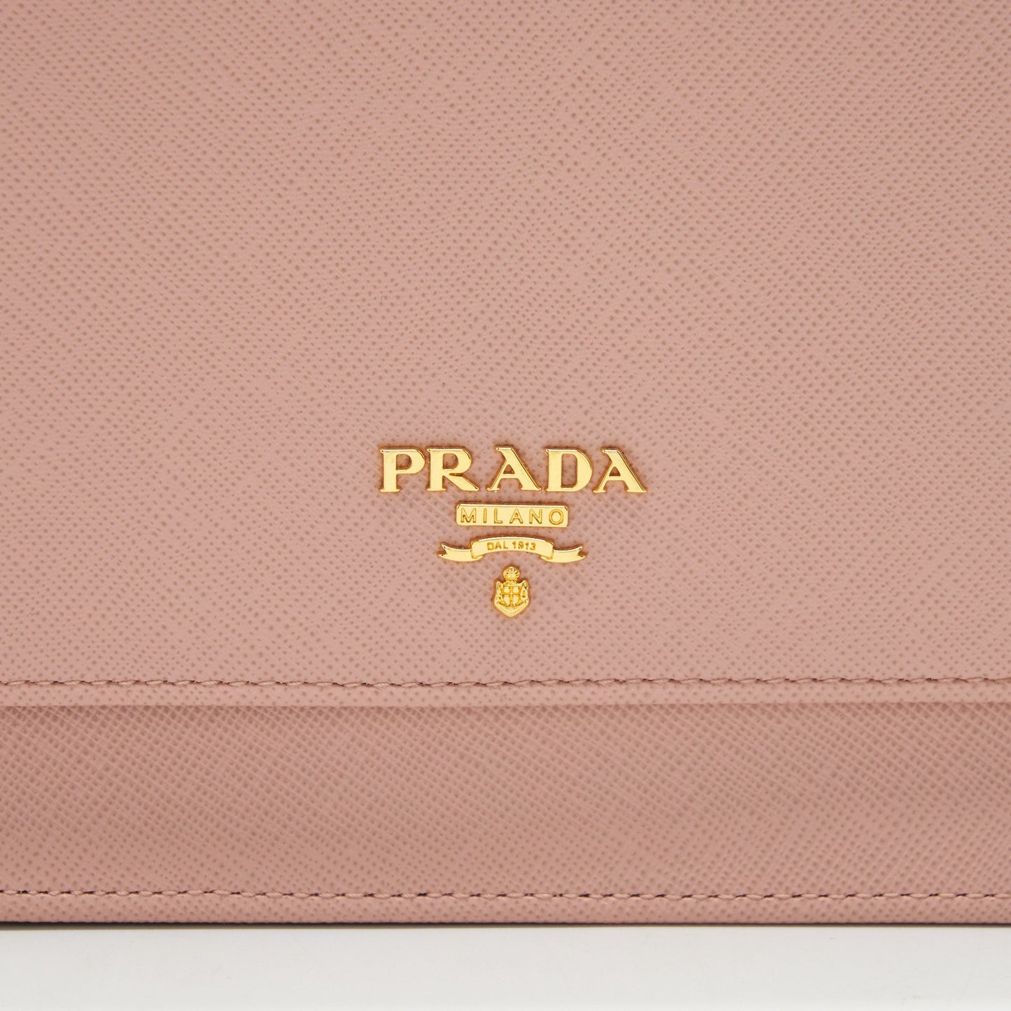 PRADA Portaf Saffiano Metal Oro Orchidea Bag