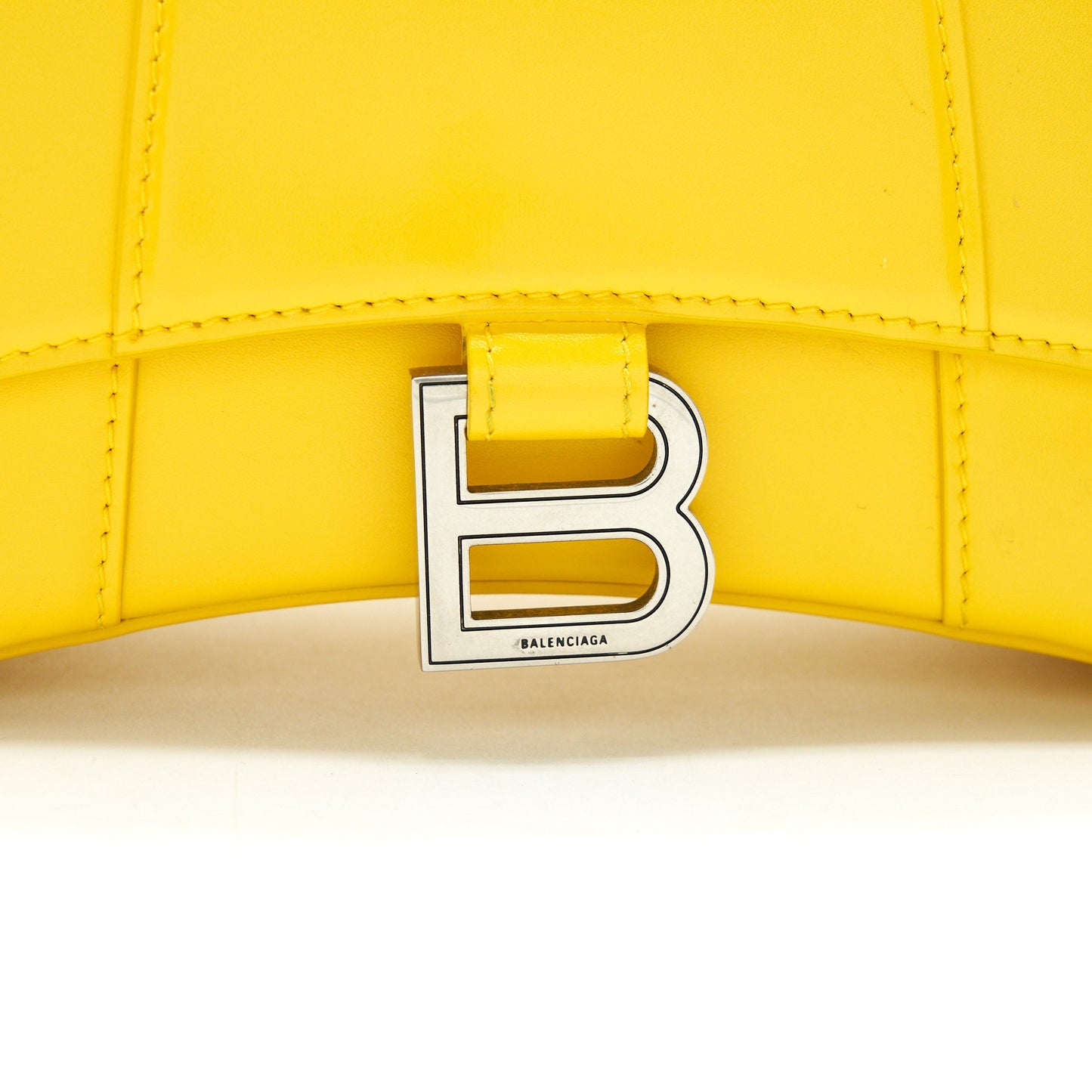 Balenciaga Hourglass XS Top Handle Yellow