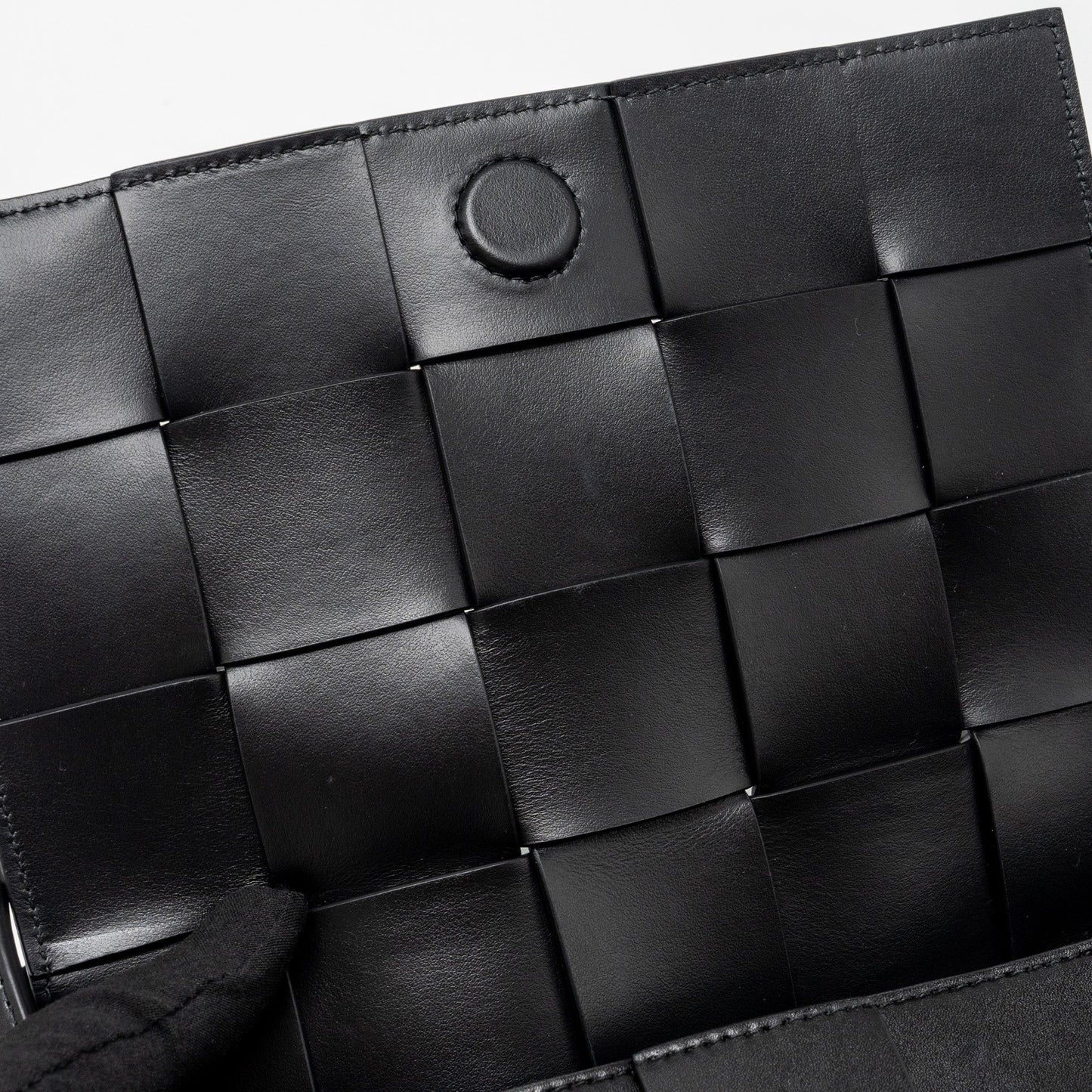 Bottega Veneta Small Cassette Leather Black SHW
