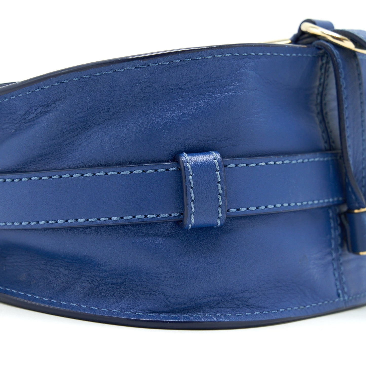 Chloe Crossbody Bag Blue GHW