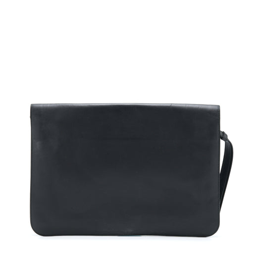Bottega Veneta Men’s Pouch Intrecciate Black With Black Hardware