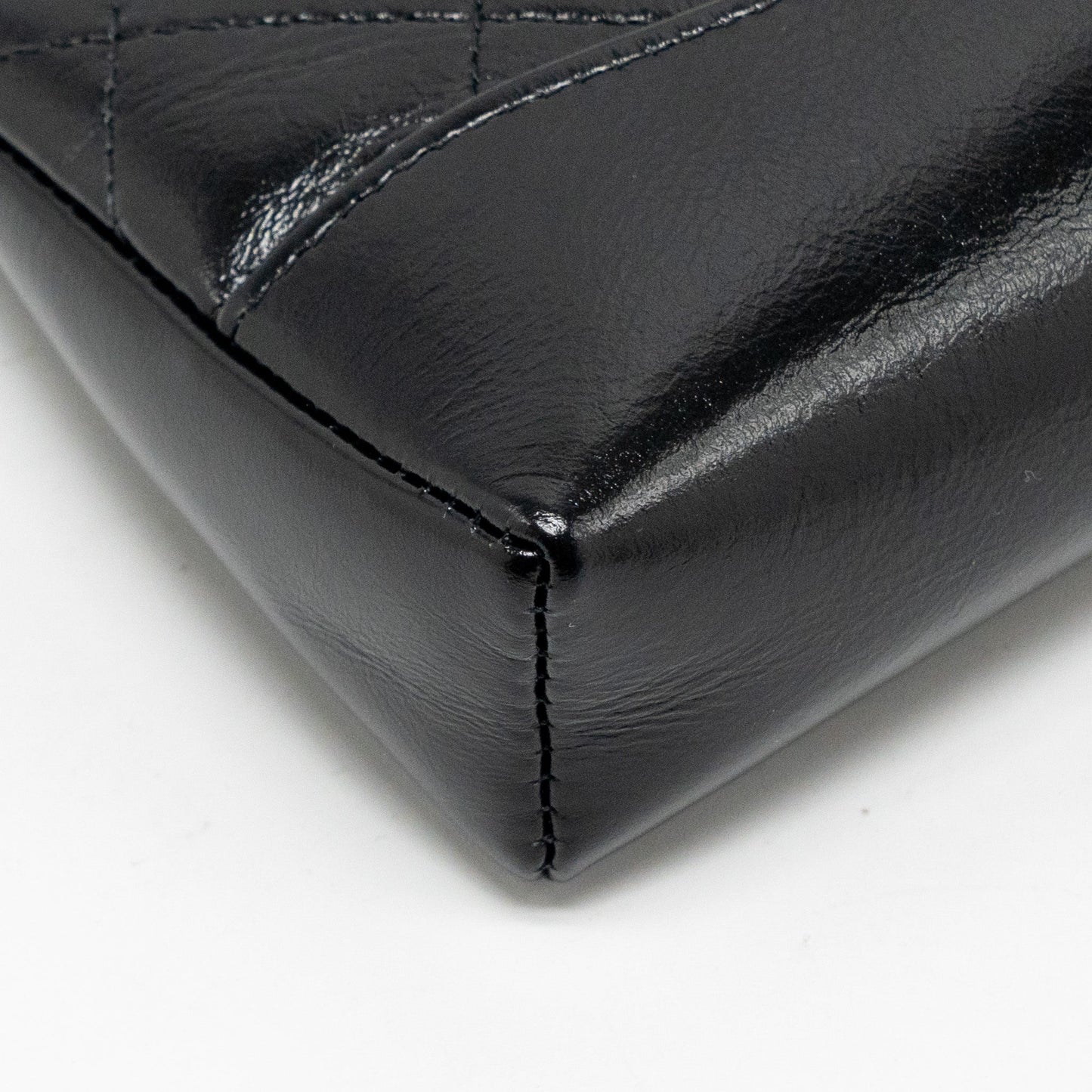 Chanel 24c Mini 31 Clutch With Chain Shiny Calfskin Black LGHW (Microchip)