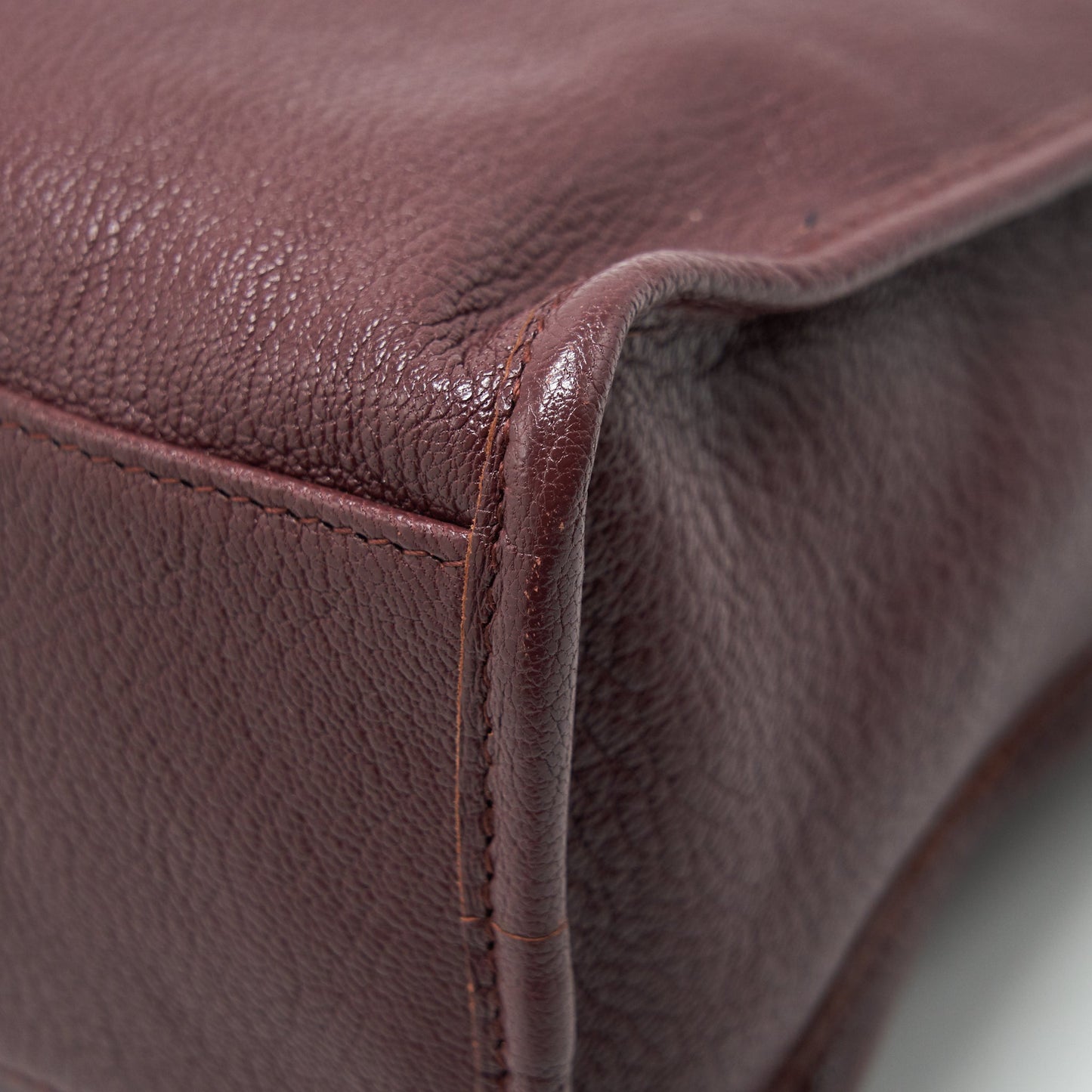 Balenciaga Small City Edge Burgundy SHW