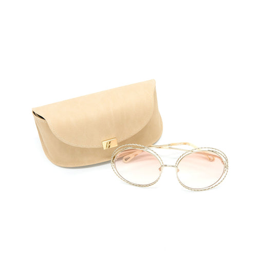 Chloe Round Heart Sunglasses Light Purple