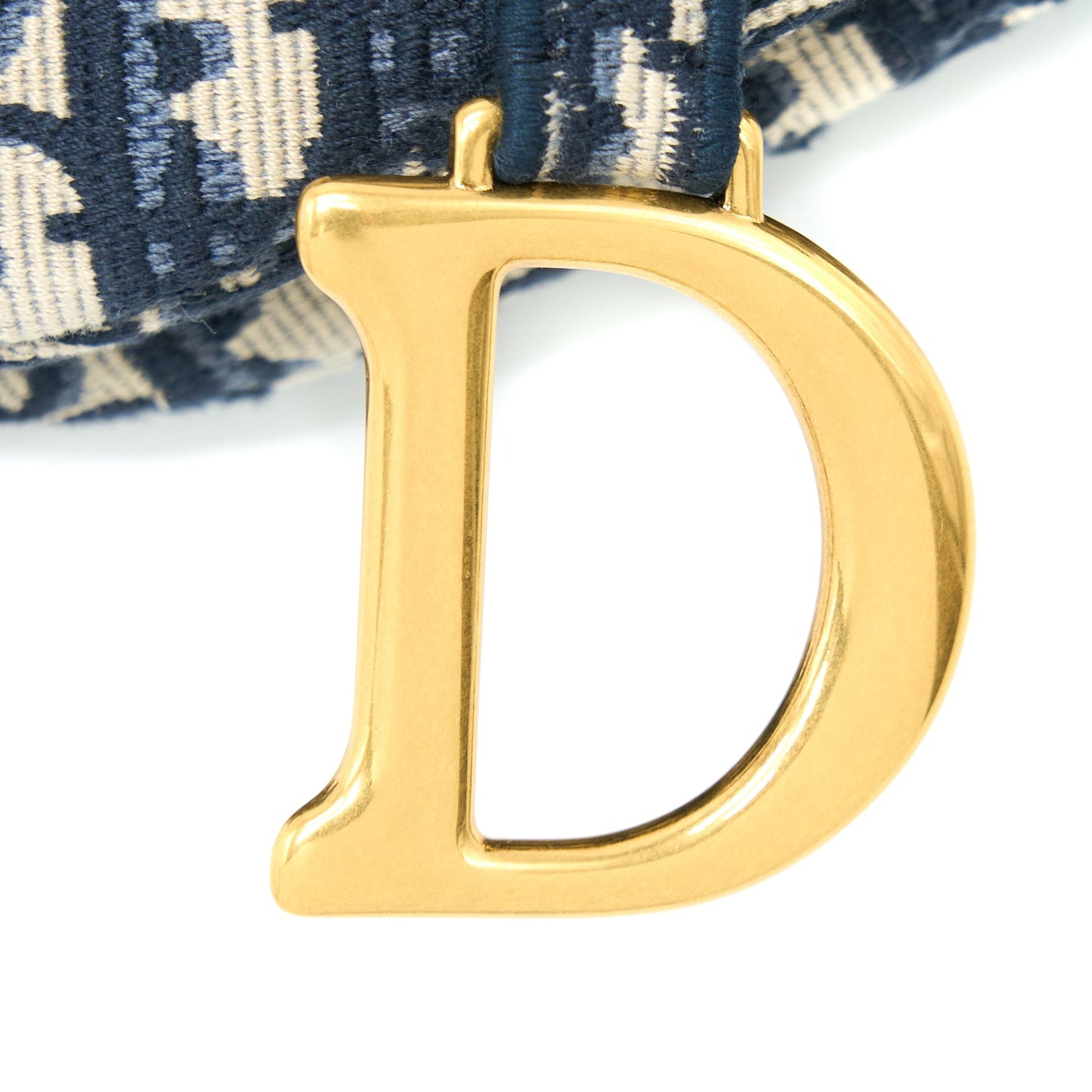 Luxury Dior Saddle Bag Blue Oblique Embroidery Brushed GHW with Luxury Dior Strap