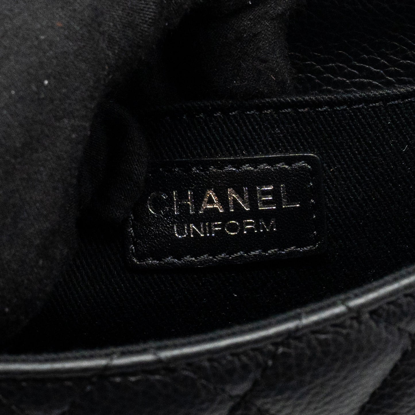 Chanel 2.55 reissue Belt bag grained calfskin black SHW