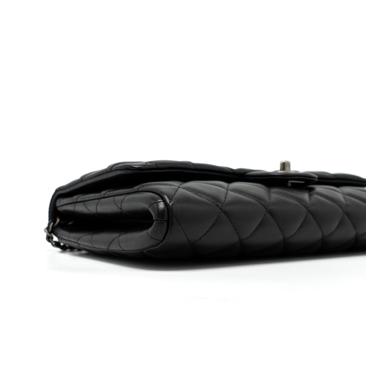 Chanel Timeless Clutch with Chain Lambskin Black Ruthenium Hardware