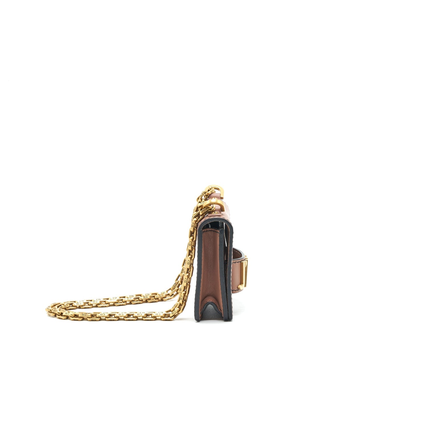 Luxury Dior J'A Luxury Dior MINI WALLET ON CHAIN PINK BEIGE GHW