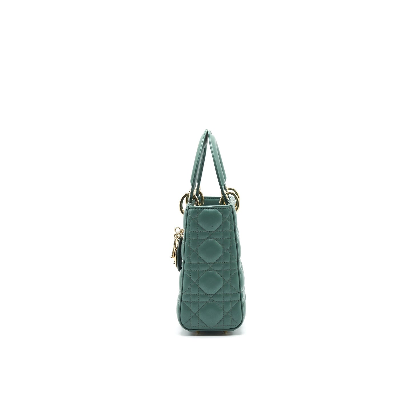 Luxury Dior Lambskin Cannage My ABCLuxury Dior Lady Luxury Dior Small Green LGHW