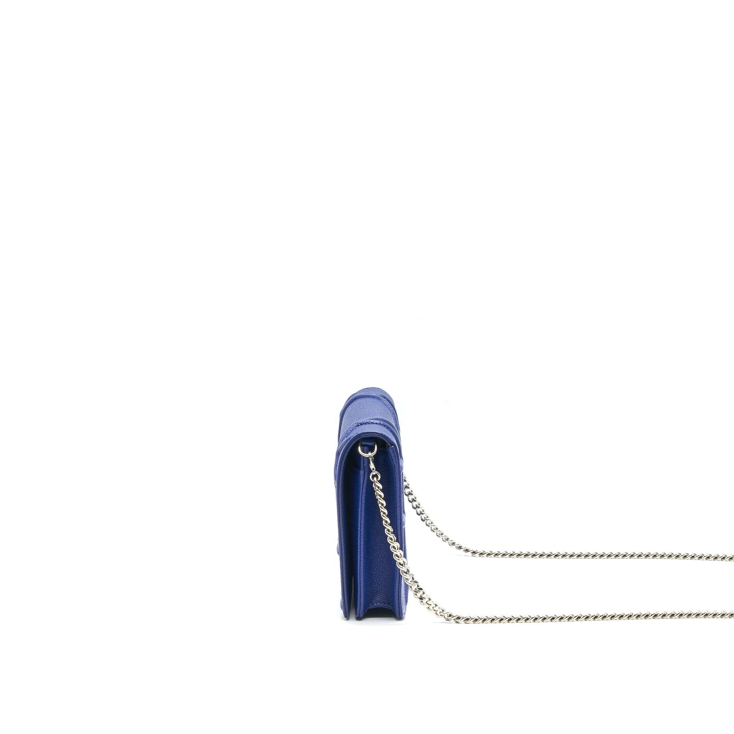Luxury Dior Luxury Diorama Wallet on Chain Blue with SHW