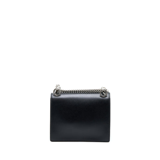 Fendi Kan I Calfskin Black SHW With An Extra Bag Charm