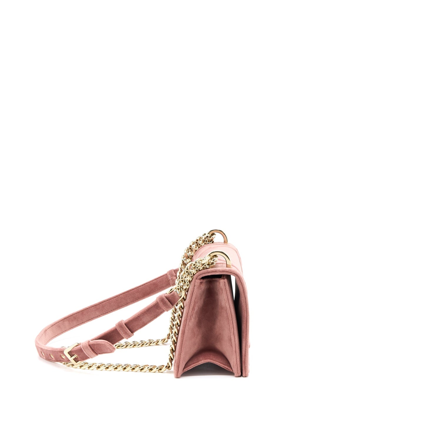 Luxury Dior Small Luxury Diorama Velvet Dark Pink LGHW