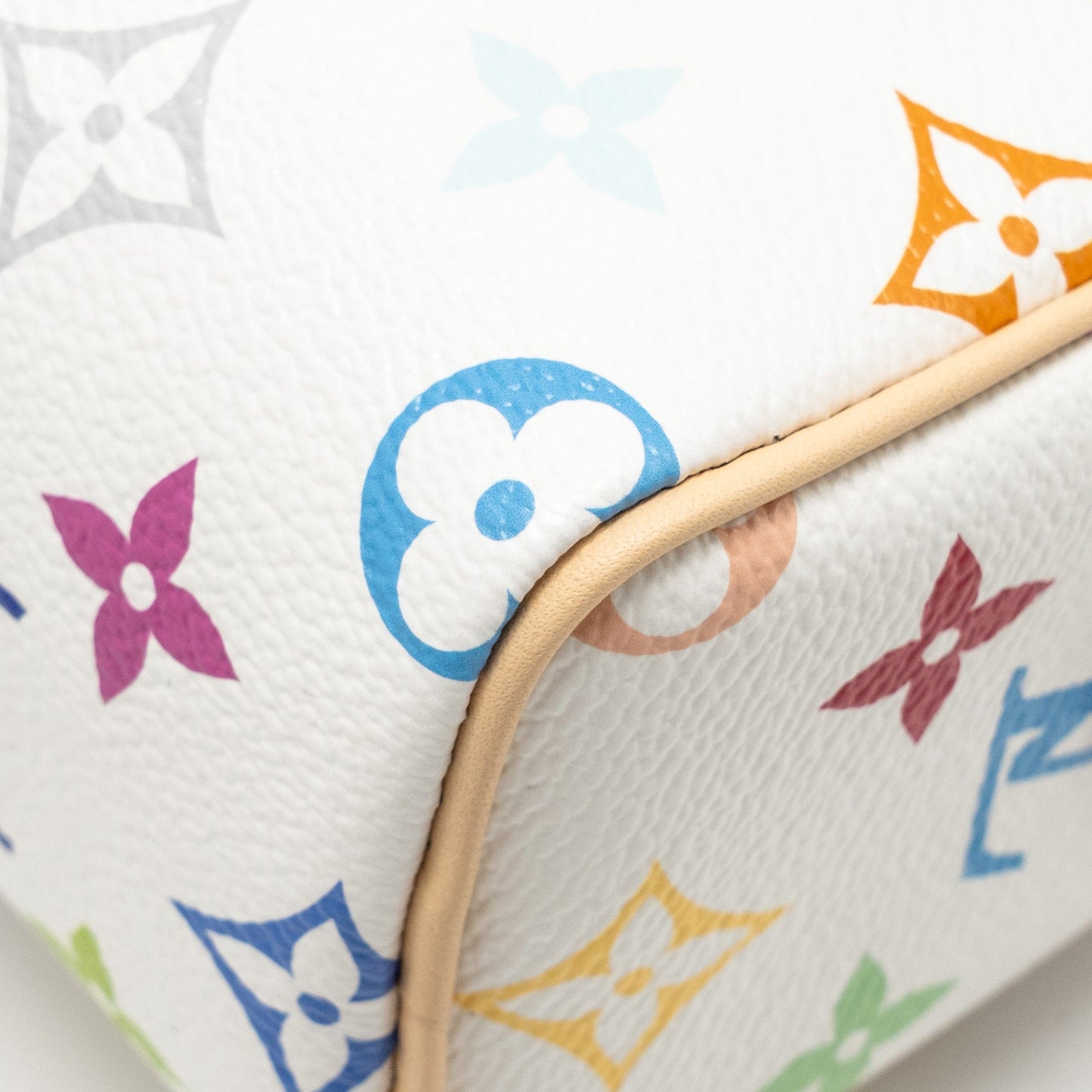 Louis Vuitton x Takashi Murakami Nano Speedy Multicoloured Monogram Canvas White GHW
