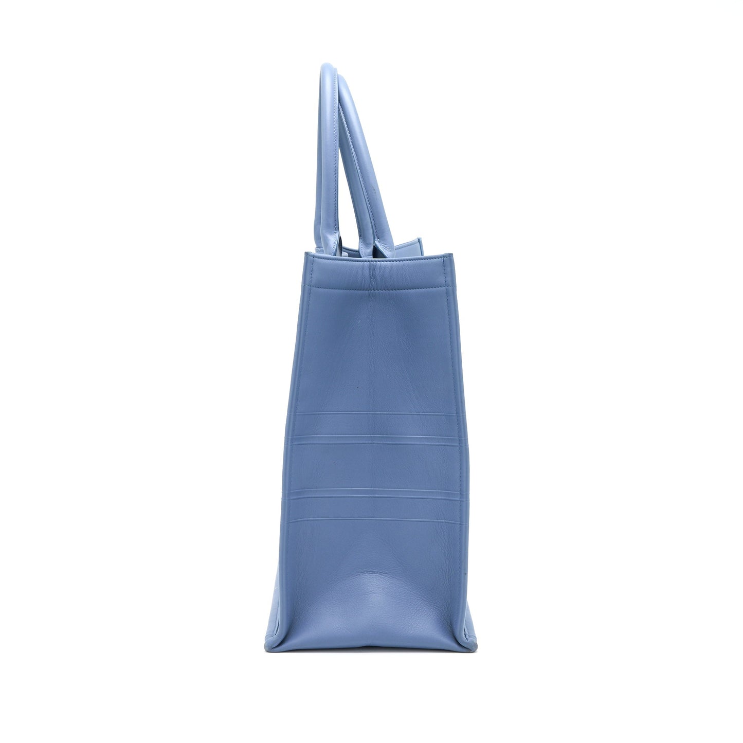 Luxury Dior Large Book Tote Light Blue