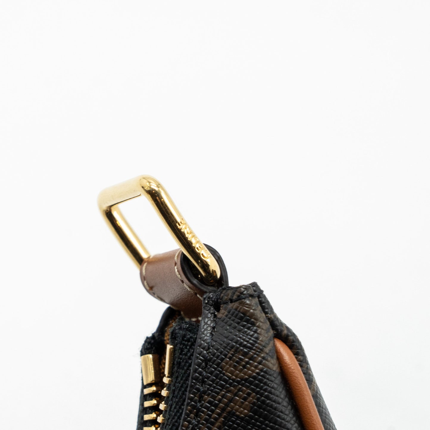 Celine medium Ava TRIOMPHE CANVAS AND CALFSKIN TAN GHW