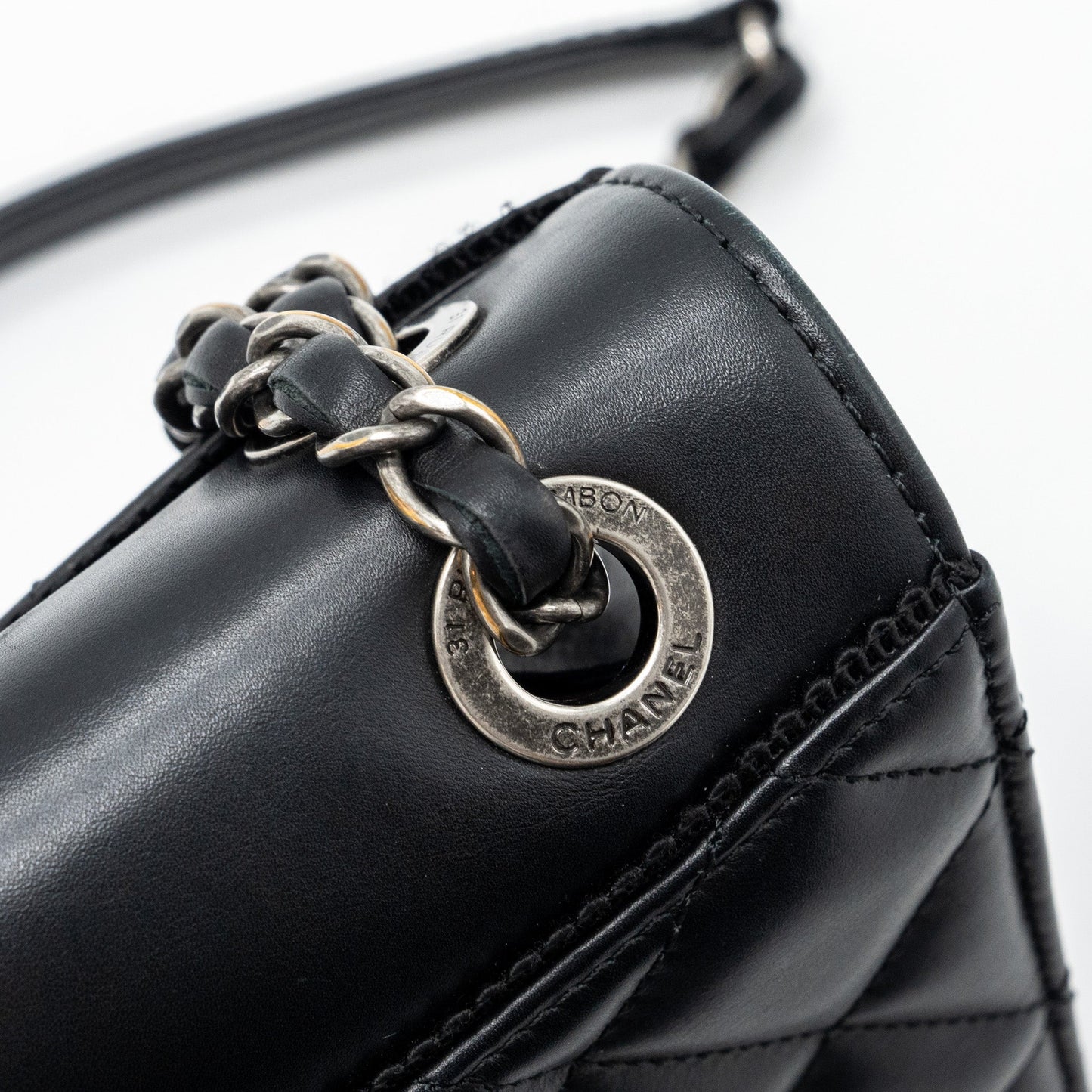 Chanel Quilted Flap Bag Calfskin Black Ruthenium Hardware