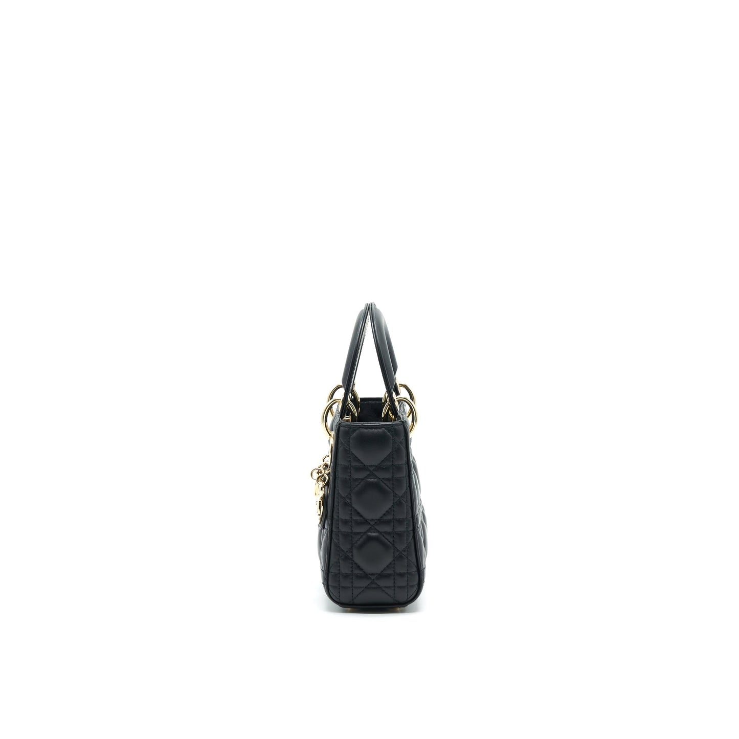 Luxury Dior Mini Lady Luxury Dior Tote Bag Lambskin Black LGHW