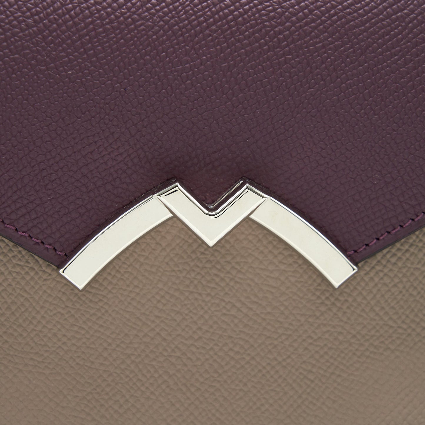 Moynat Gabrielle PM in Purple and Beige SHW