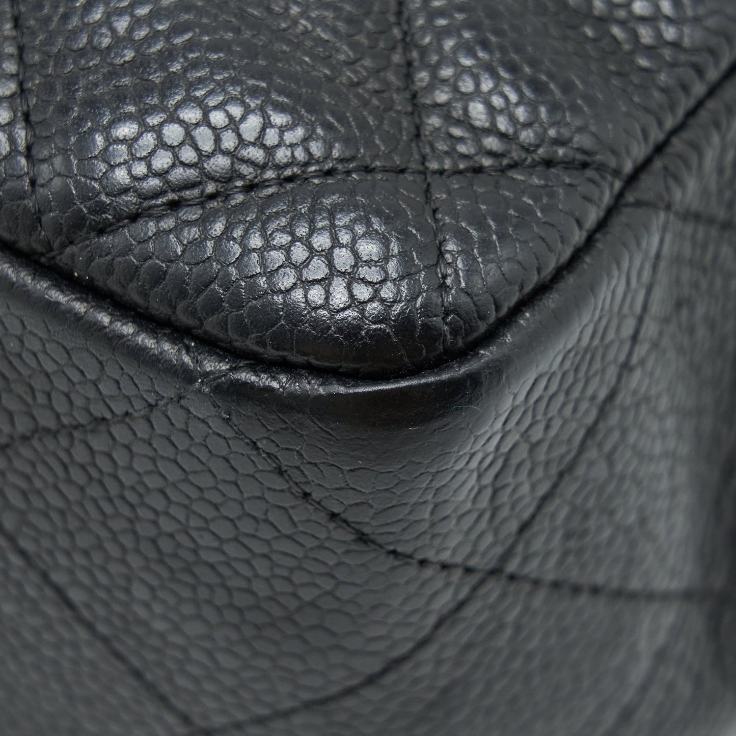 Chanel Jumbo Single Flap Bag Caviar Black GHW