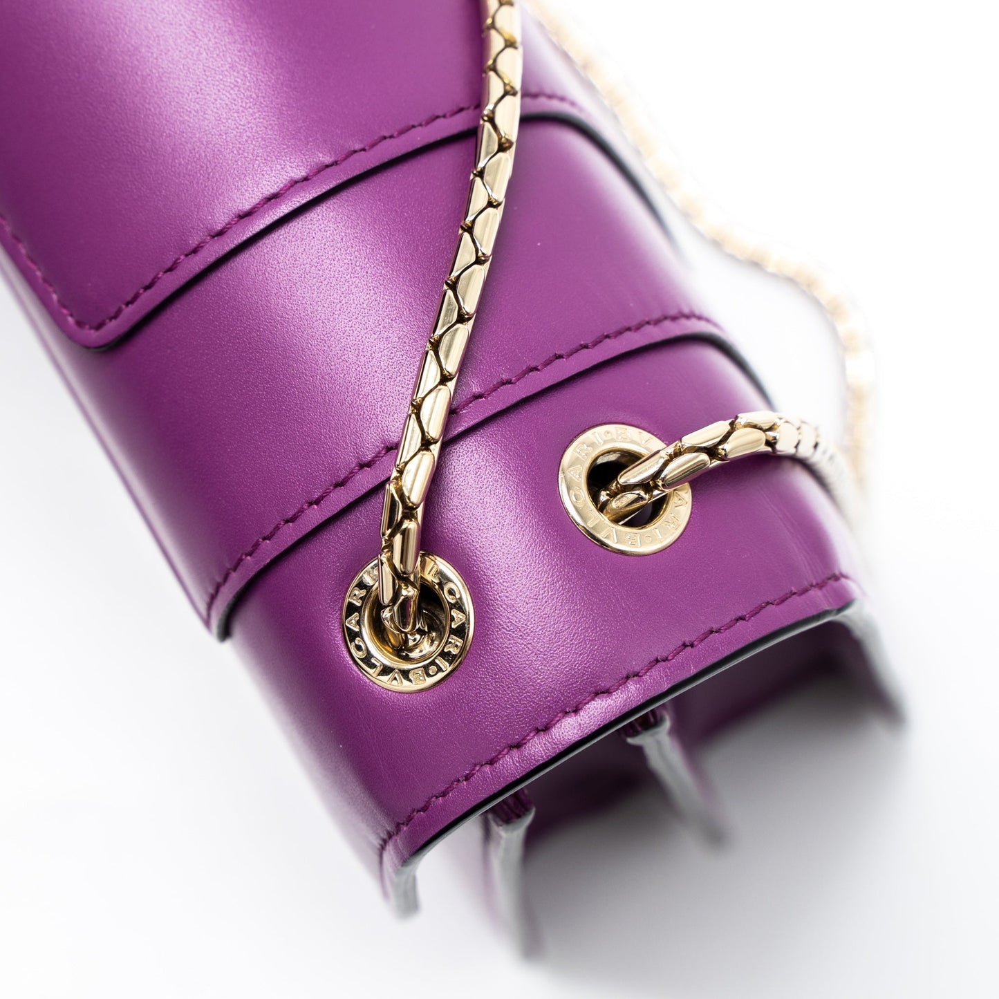 Bvlgari Serpenti Forever Shoulder Bag Calfskin Purple LGHW