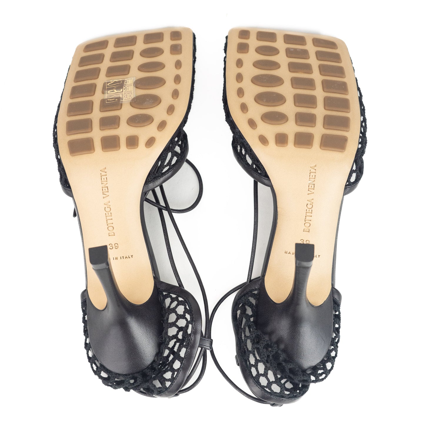 Bottega Veneta Mesh High Heel Sandal in I