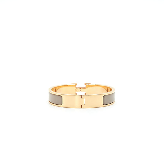 Herme Pop H bracelet Light Grey with RGHW