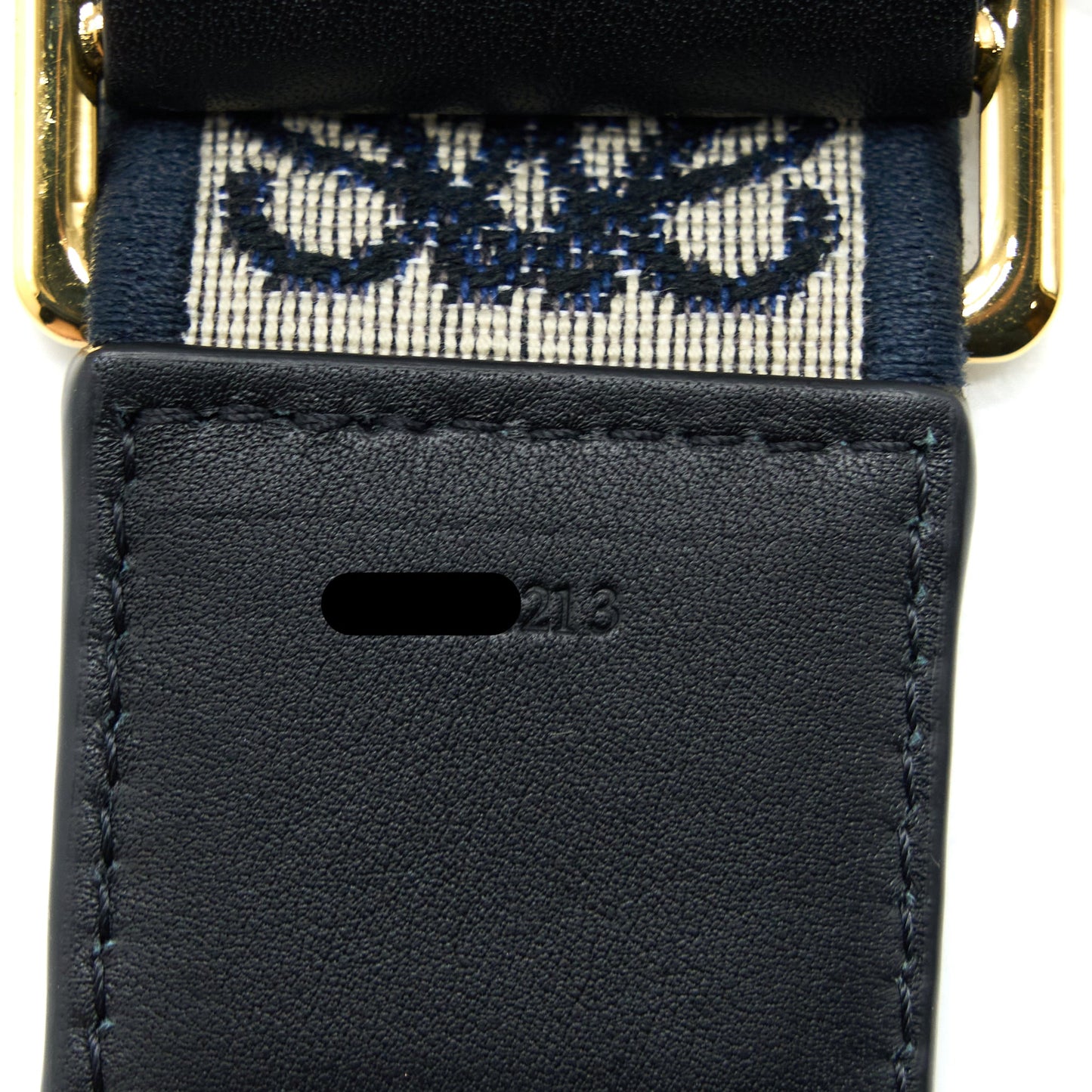 Loewe Anagram Strap Calfskin Jacquard Navy/Black GHW