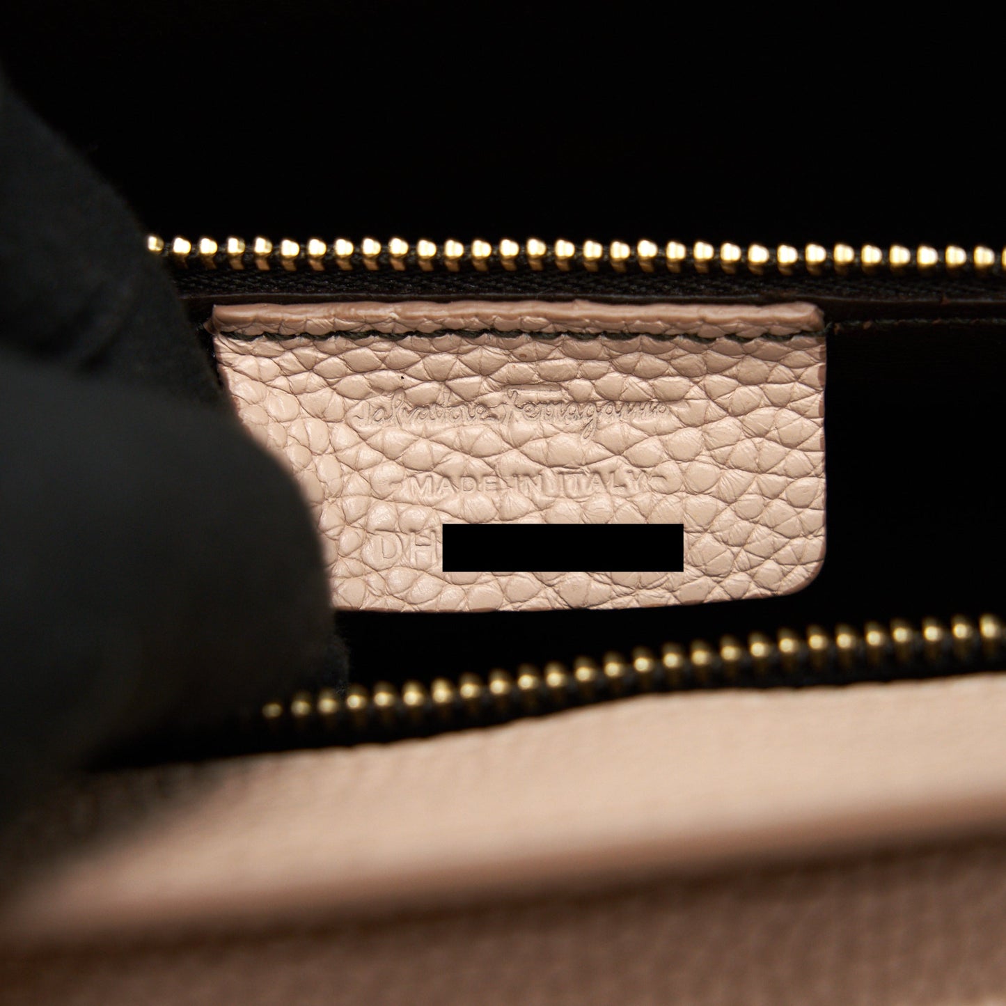 Ferragamo Top Handle Tote Bag granied Calfskin
