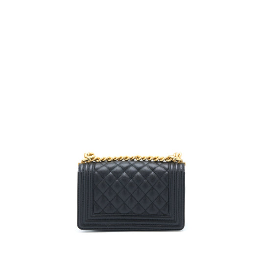 Chanel Small Boy Bag Caviar Black GHW