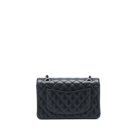 Chanel Small Classic Double Flap Bag Caviar Black SHW(Microchip)
