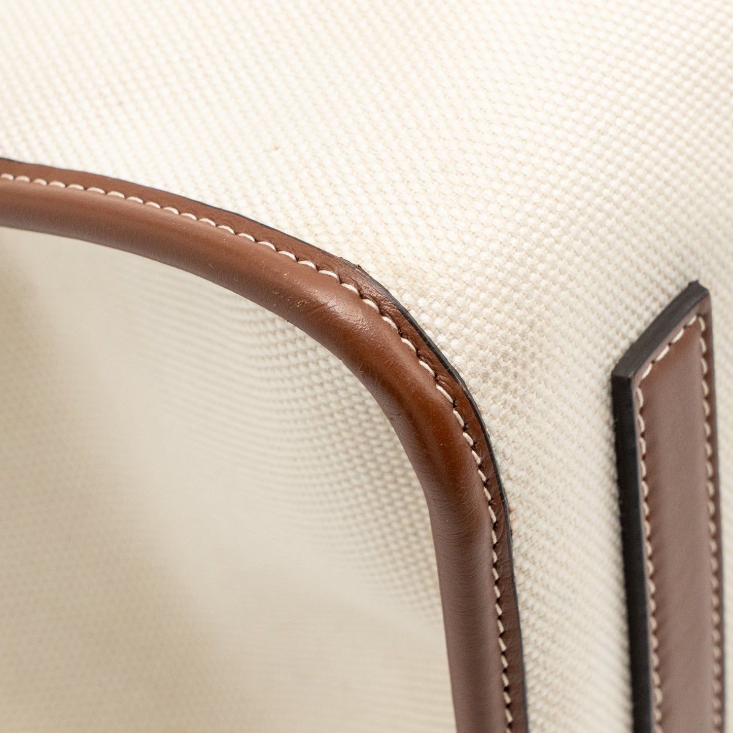 Burberry Medium Freya Tote Canvas/Leather Natural/Tan GHW
