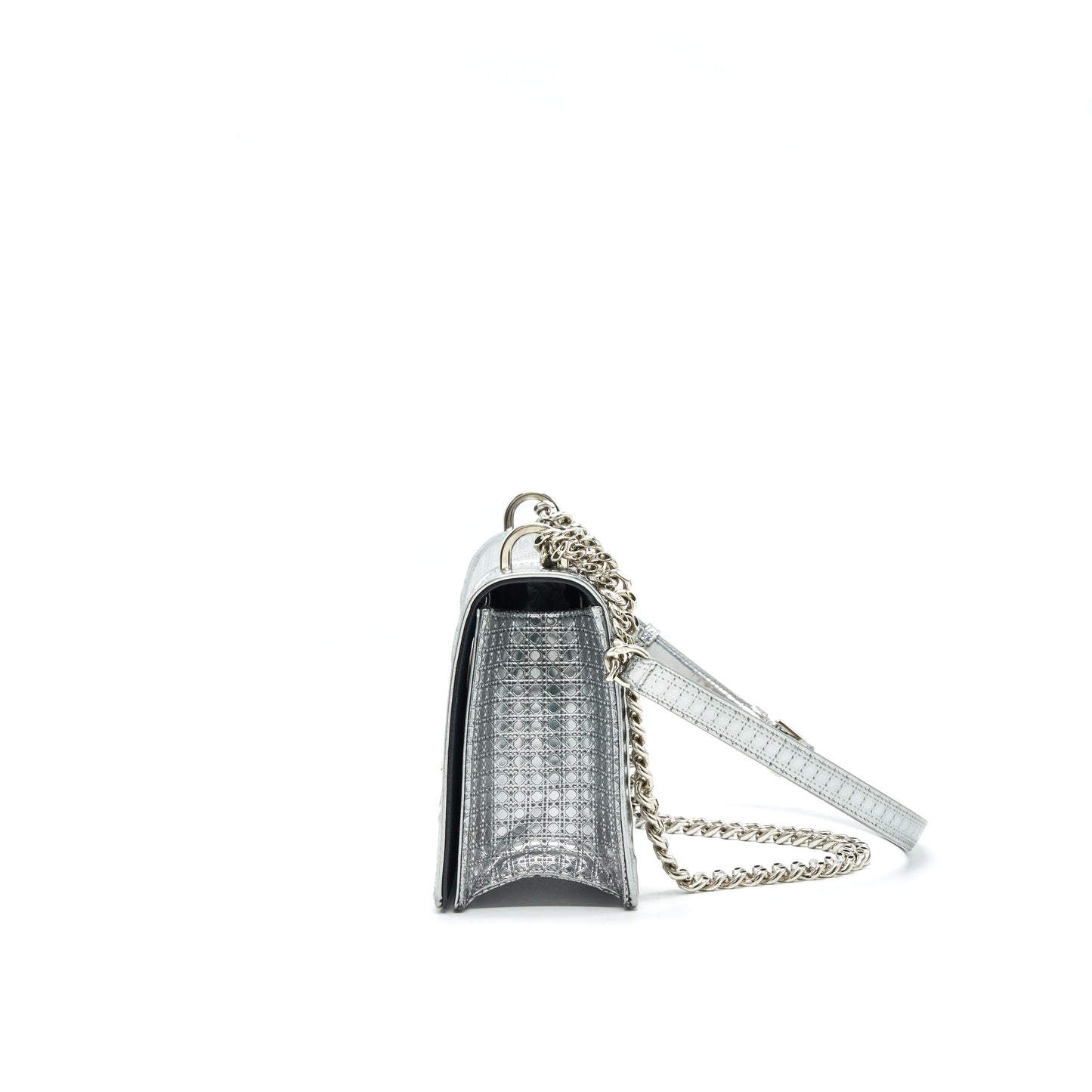 CHRISTIAN Luxury Dior Luxury DiorAMA MEDIUM IN METALLIC SILVER WITH SHW