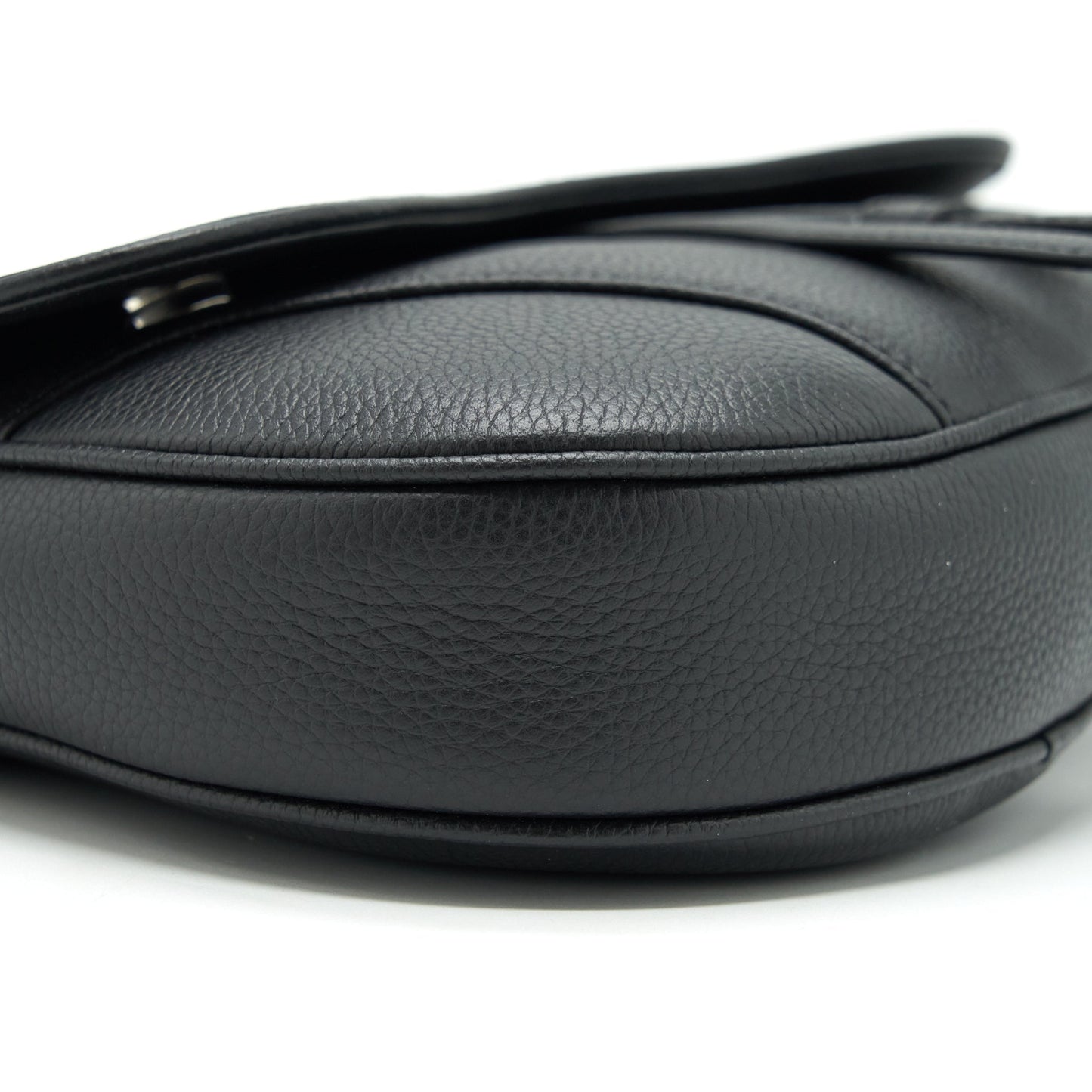 Luxury Dior Saddle Bag Grained Calfskin Black SHW