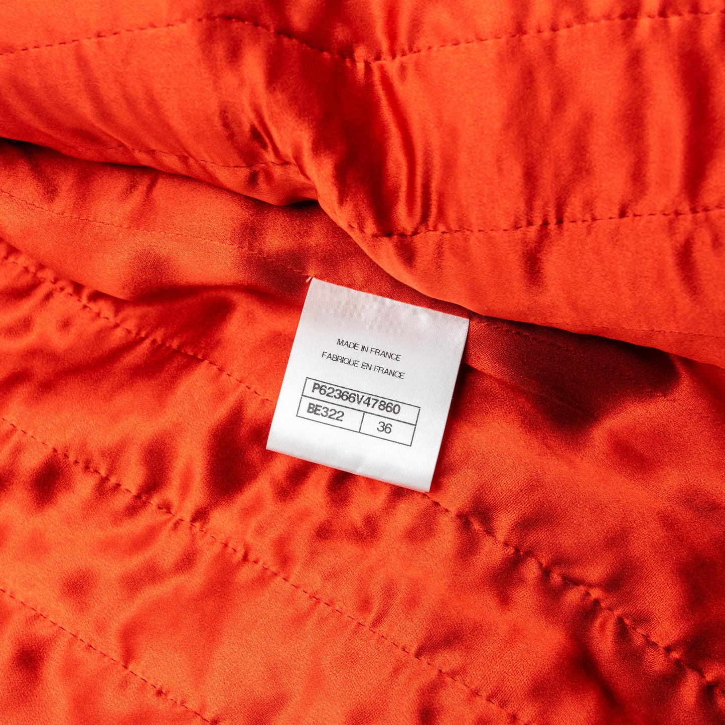 Chanel Size 36 19K Tweed Zip Up Jacket Wool Dark Orange