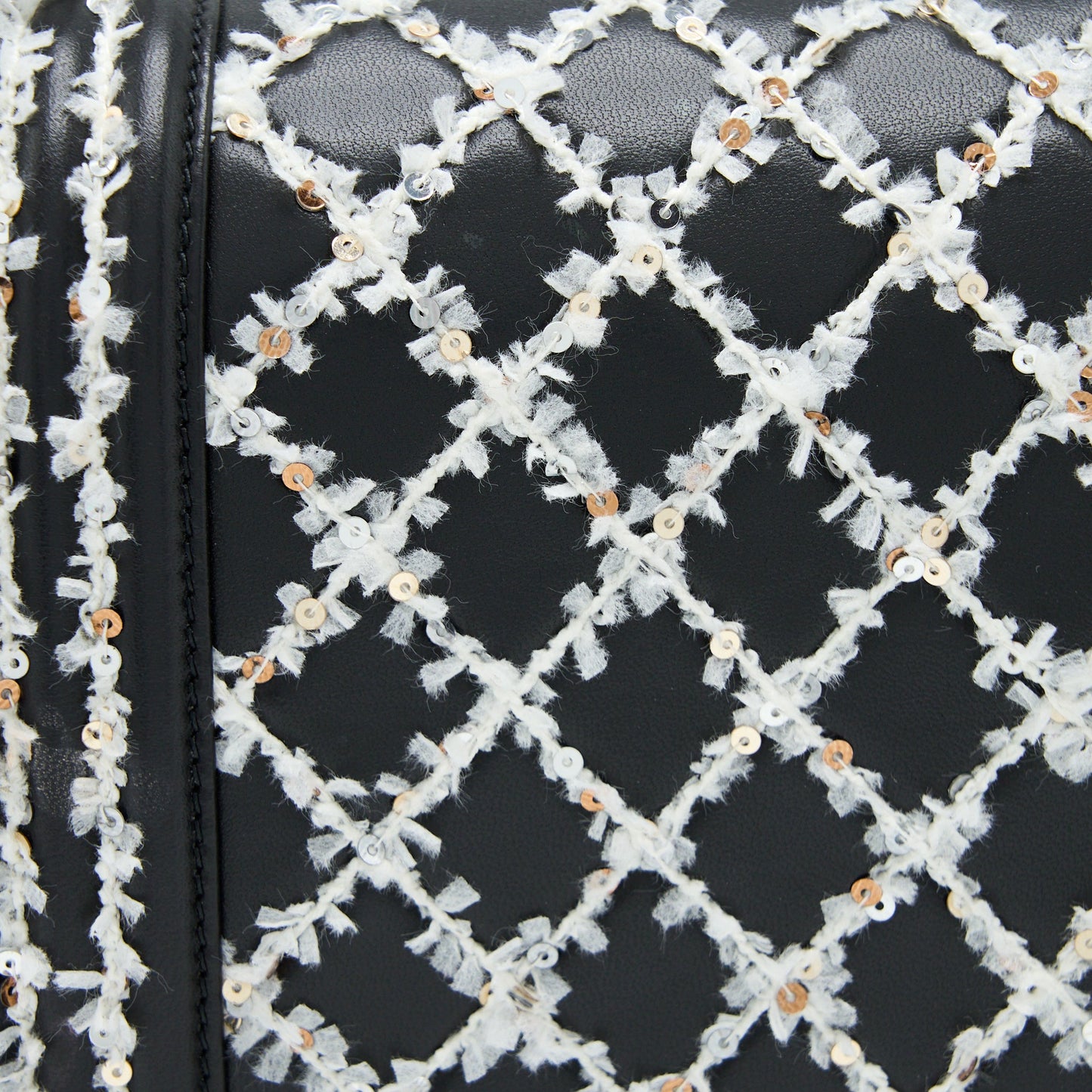 Chanel Medium Boy Bag Limited Lambskin Black/White SHW
