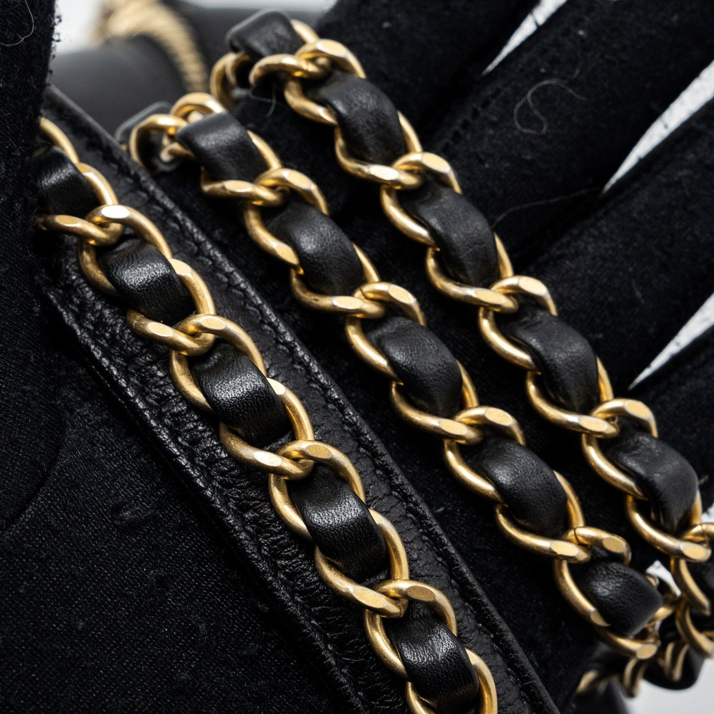 Chanel CC chain logo camera bag lambskin black GHW