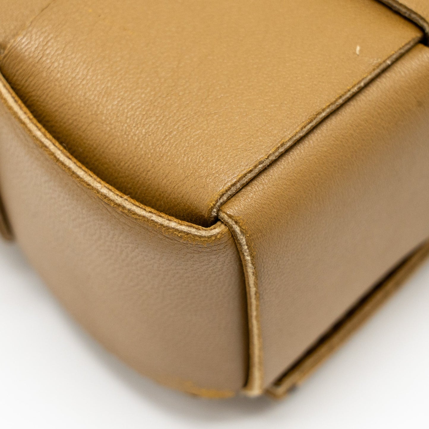 Bottega Veneta Small Cassette Bag Lambskin Caramel GHW