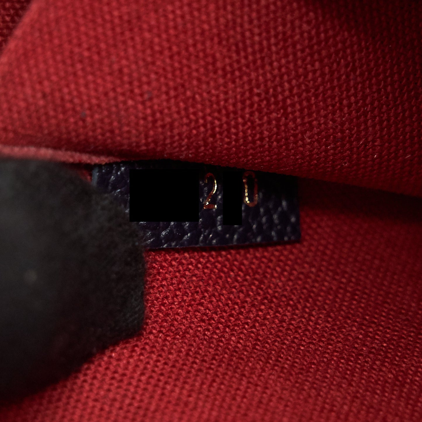 Louis Vuitton Felicie Pochette Monogram Empreinte Leather Marine Rouge
