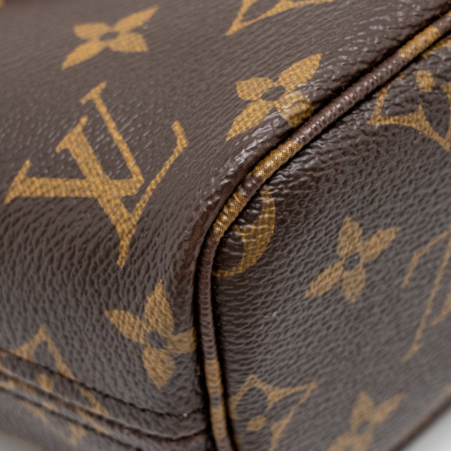 Louis Vuitton Neverfull BB Beige Strap Monogram Canvas GHW