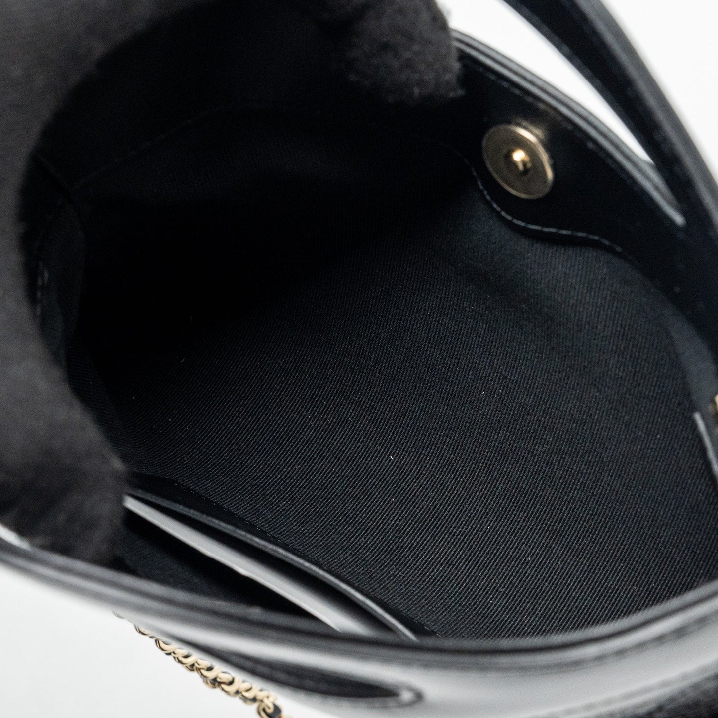 Chanel 24C mini 31 clutch with chain shiny calfskin black LGHW (microchip)