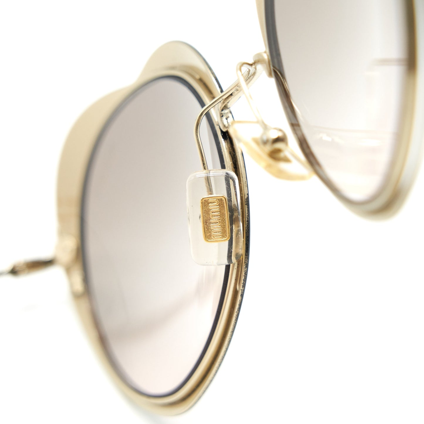Miu Miu Black/ White Heart Sunglasses