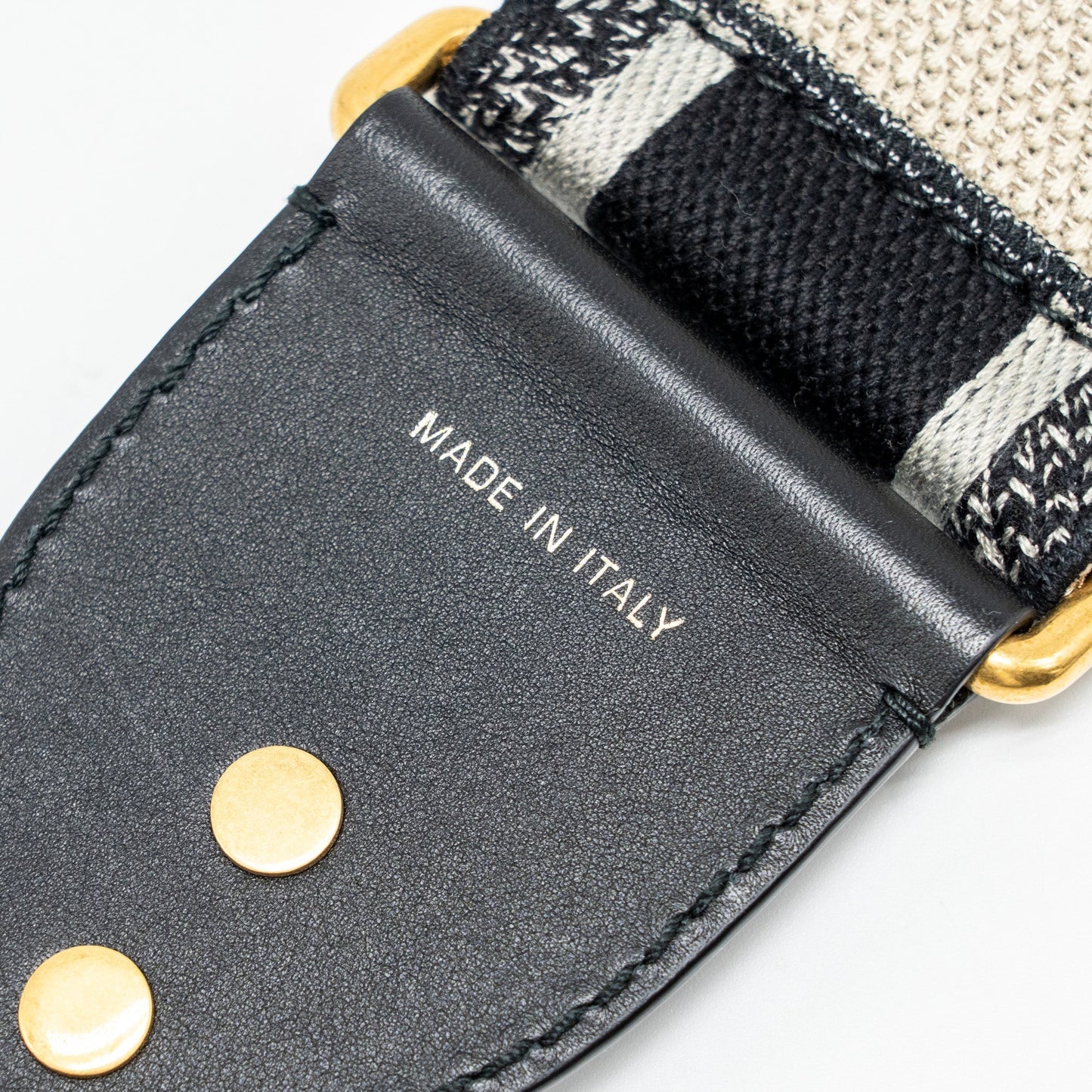 Luxury Dior Shoulder Strap Oblique Canvas Black GHW