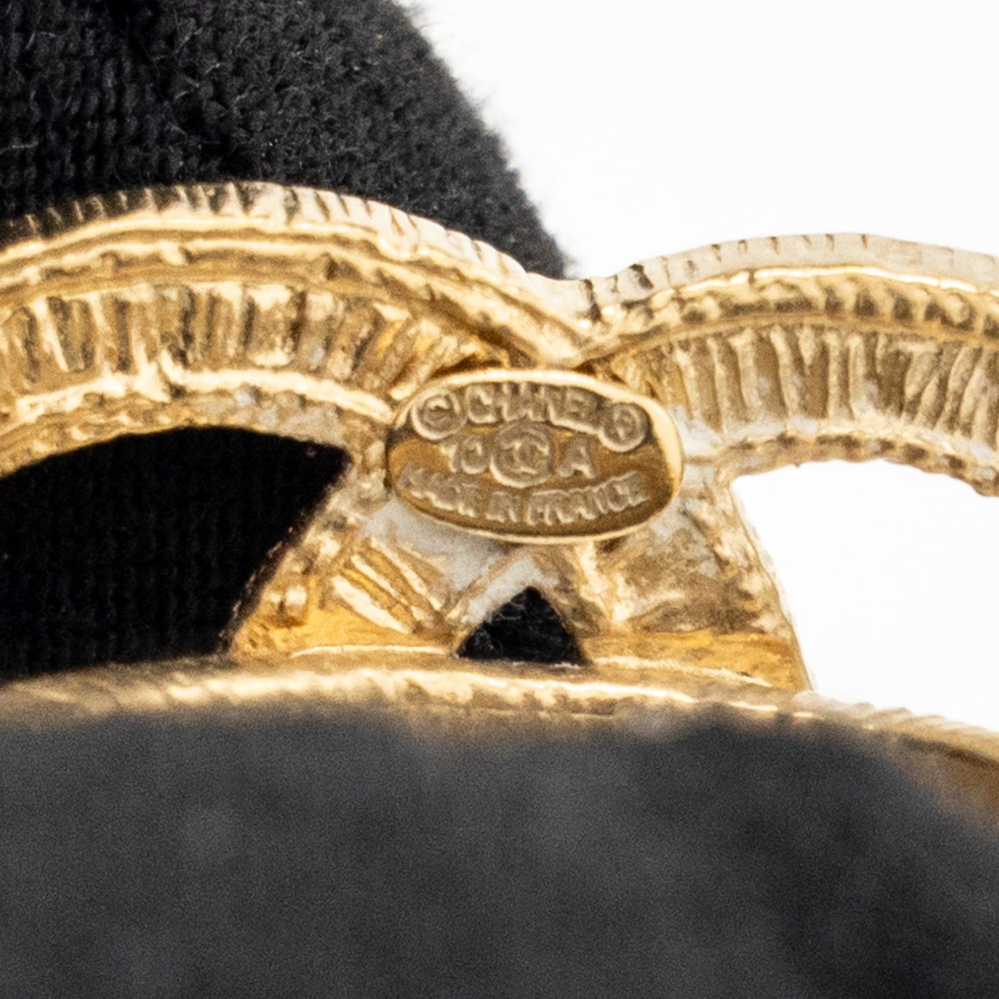 Chanel CC logo ring light gold tone