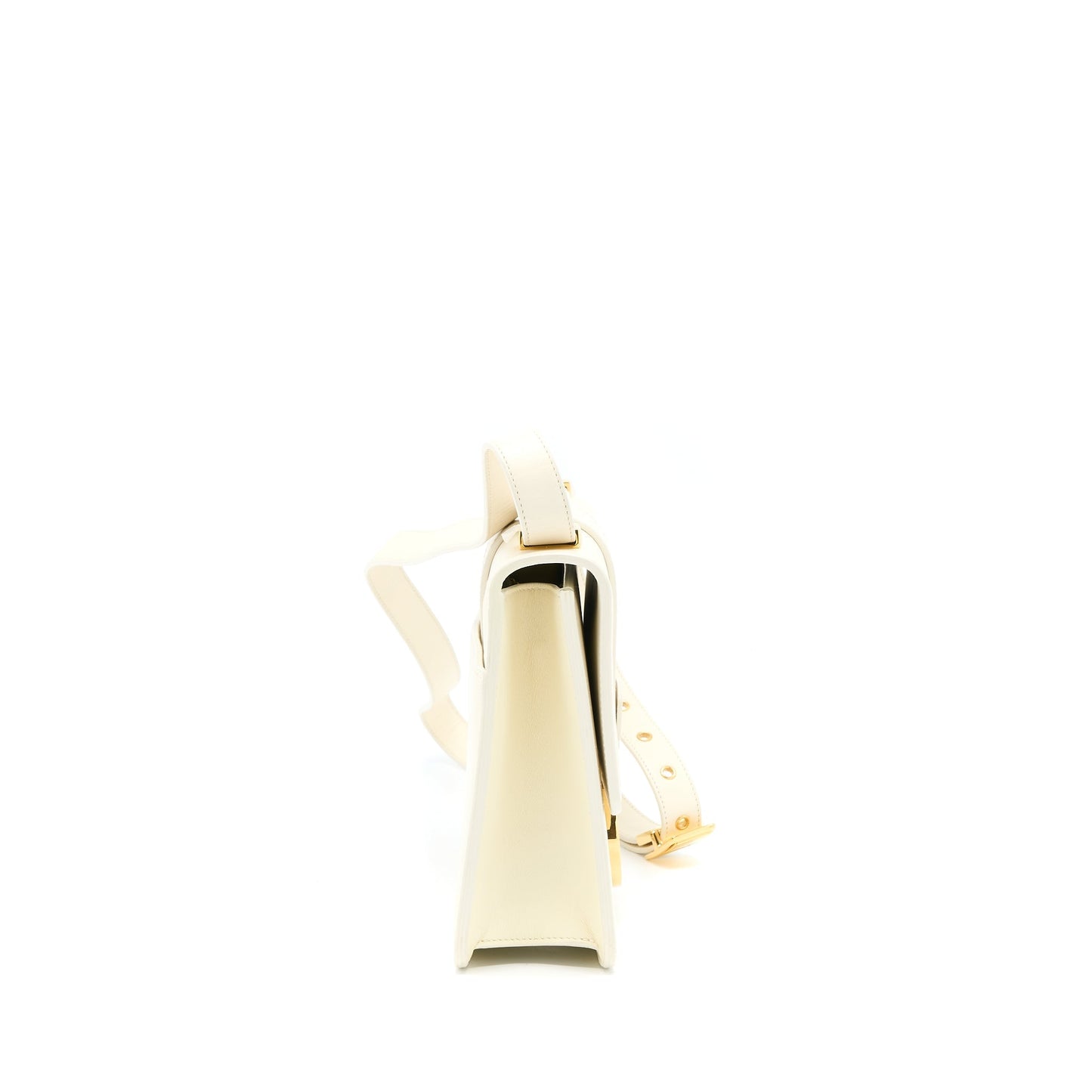 Luxury Dior Medium Montaigne 30 Bag White GHW