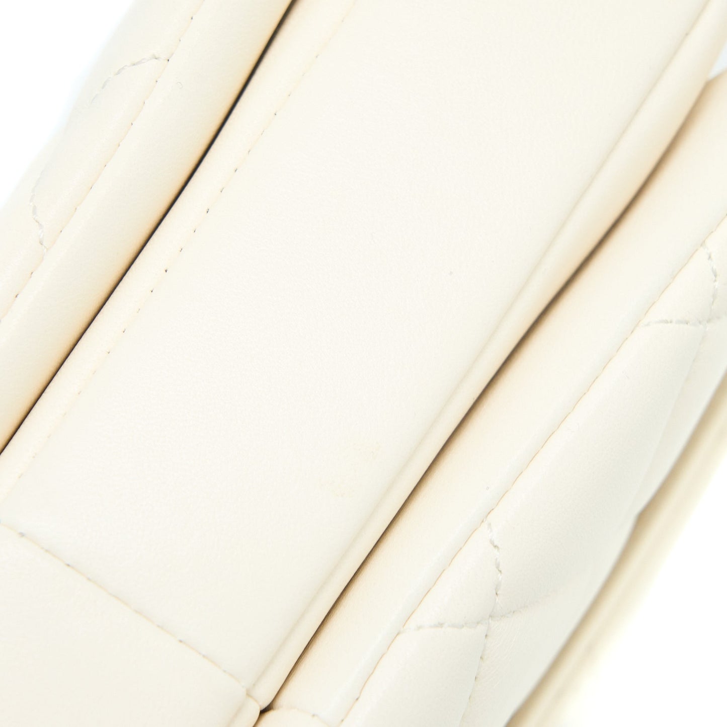 Chanel Small Trendy CC Lambskin White RGHW (Microchip)