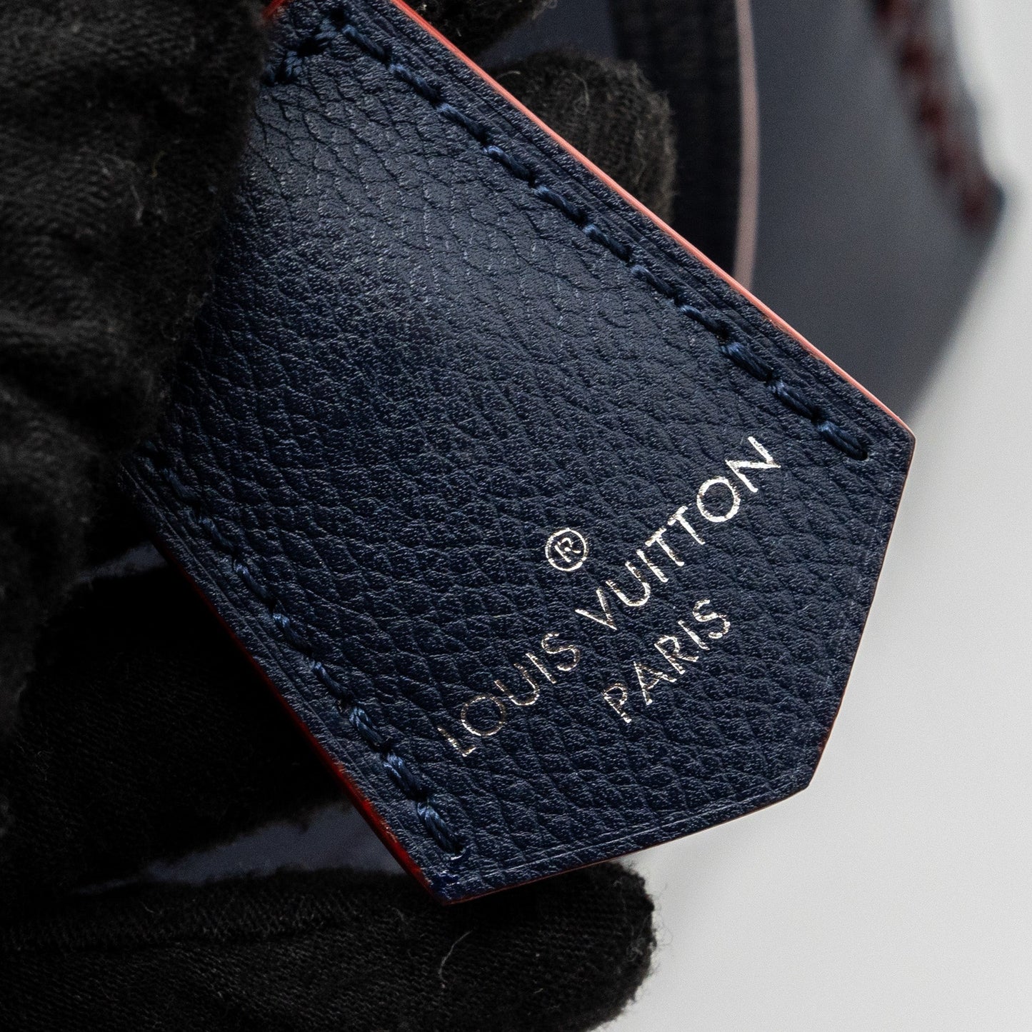 Louis Vuitton Lock Me Tote Bag Calfskin Navy SHW